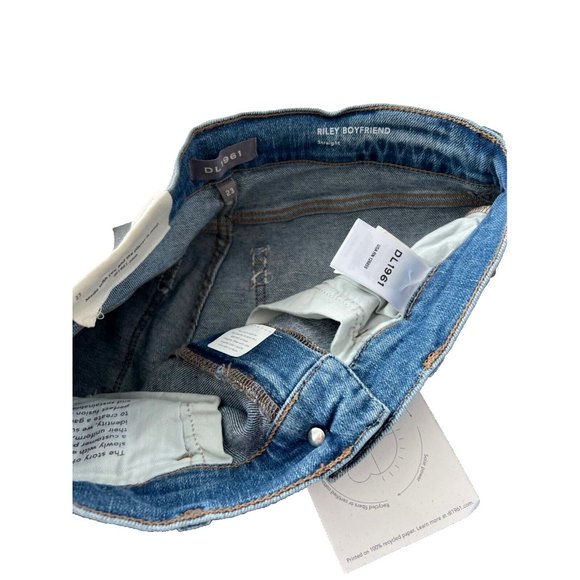 DL1961 Riley Boyfriend Straight Distress Denim Jeans ( 23 ) - Picture 5 of 6